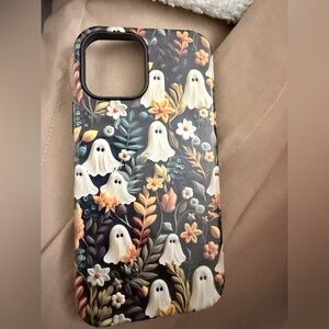 Floral Ghost Pattern Phone Case